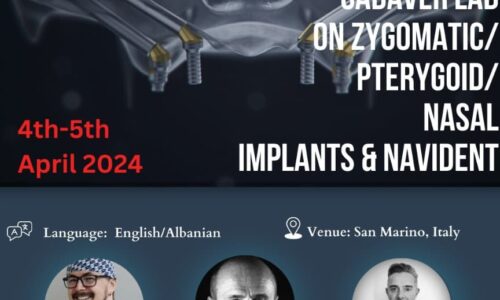Cadaver Lab On Zygomatic Pterygoid Nasal Implants & Navident